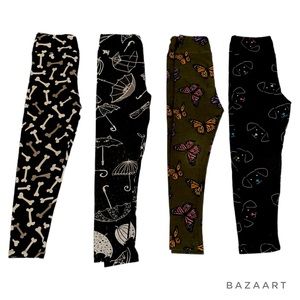 4 pack of kids S/M “THINGS” leggings